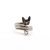 Anillo perrito plata 950 - Joyeria Cristina Fernandez
