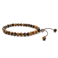 Pulsera ojo de tigre onix plata 950 - Joyeria Cristina Fernandez