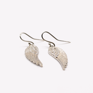 Aretes alas de angel plata 950 - Joyeria Cristina Fernandez