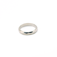Anillo Argolla Matrimonio Dama Facetado plata 950