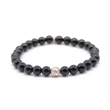 Cargar imagen en el visor de la galería, Pulsera Ónix plata 950
