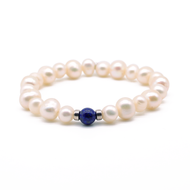 Pulsera Perla Lapislazuli plata 950