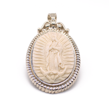 Cargar imagen en el visor de la galería, Dije Virgen Guadalupe Hueso plata 950
