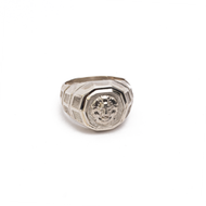 Anillo León plata 950