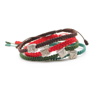 Pulsera Tejida Logo plata 950