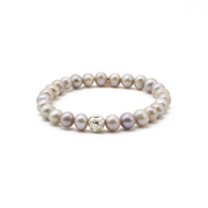 Pulsera Perla Gris plata 950