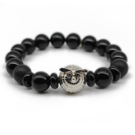 Pulsera onix búho plata 950 - Joyeria Cristina Fernandez